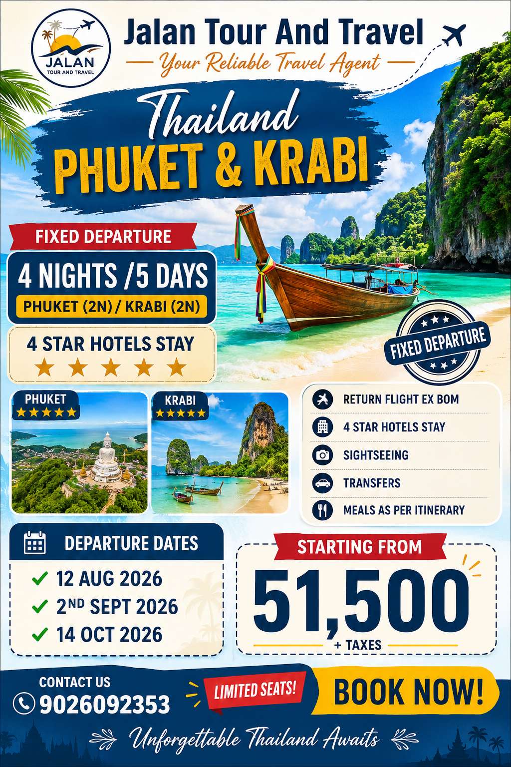 Phuket And Krabi Fixed departure