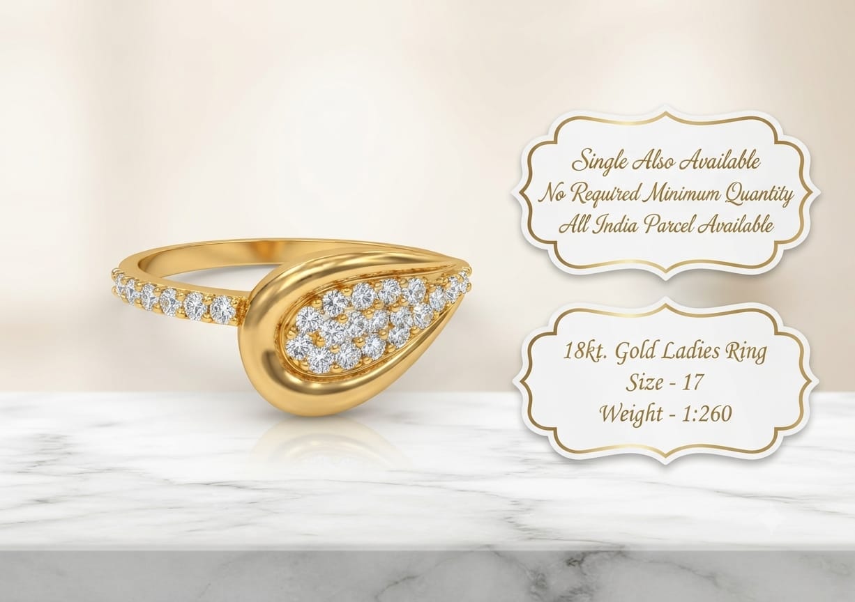 Gold ladies ring