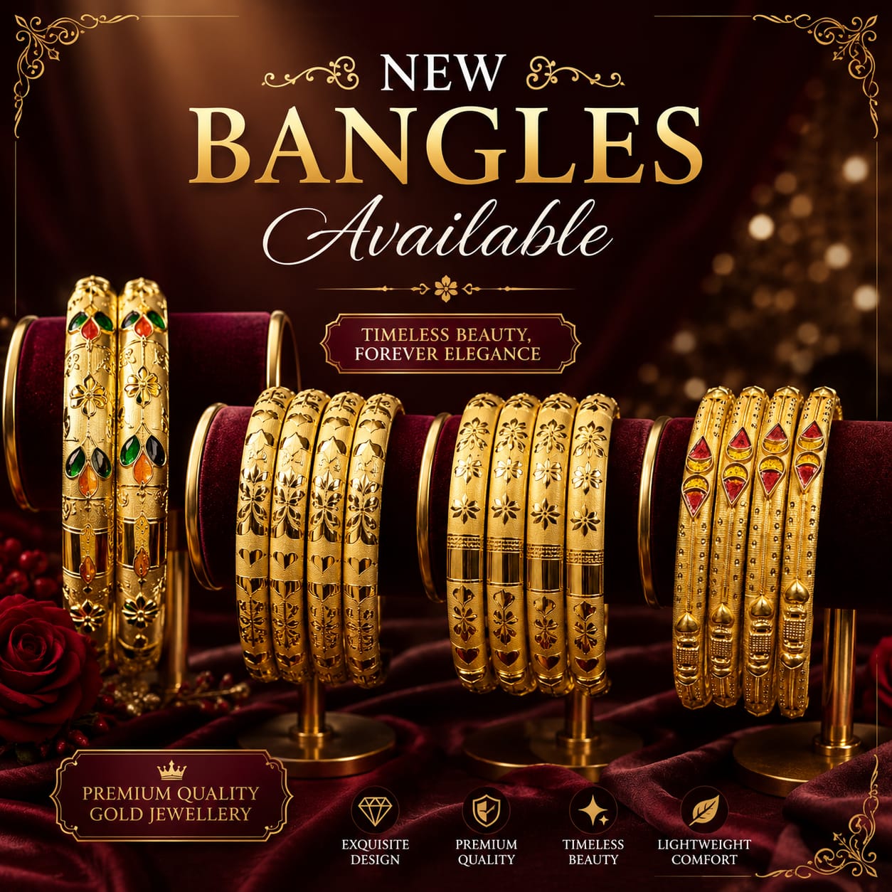 18 kt gold Bangle