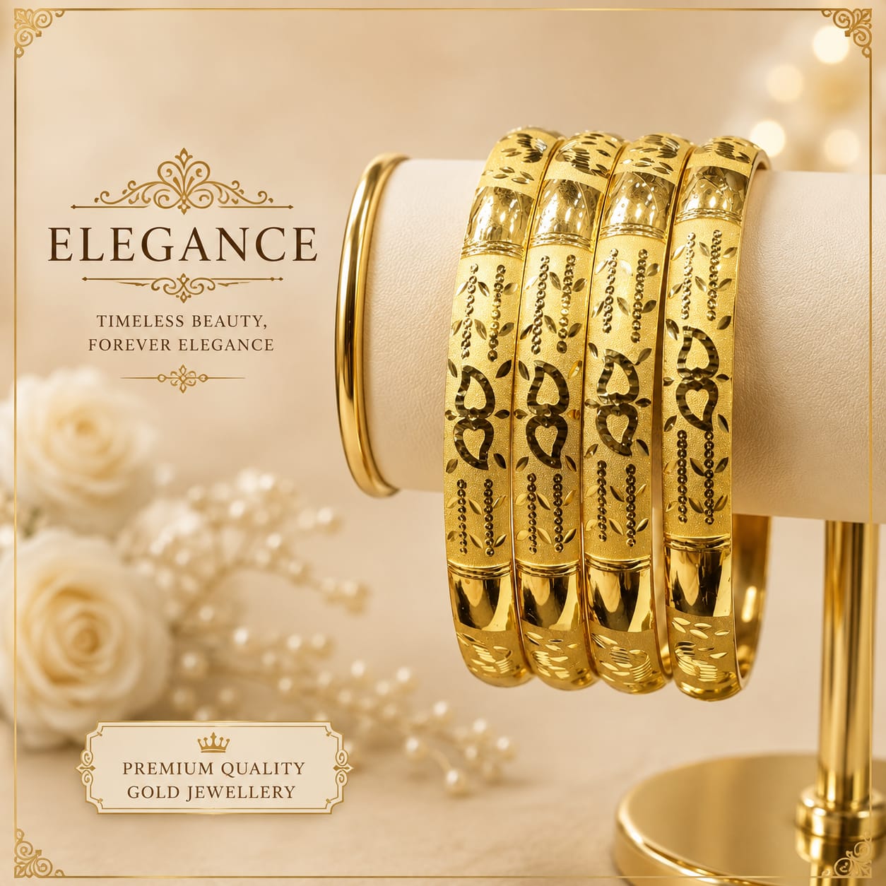 18 kt gold Bangle