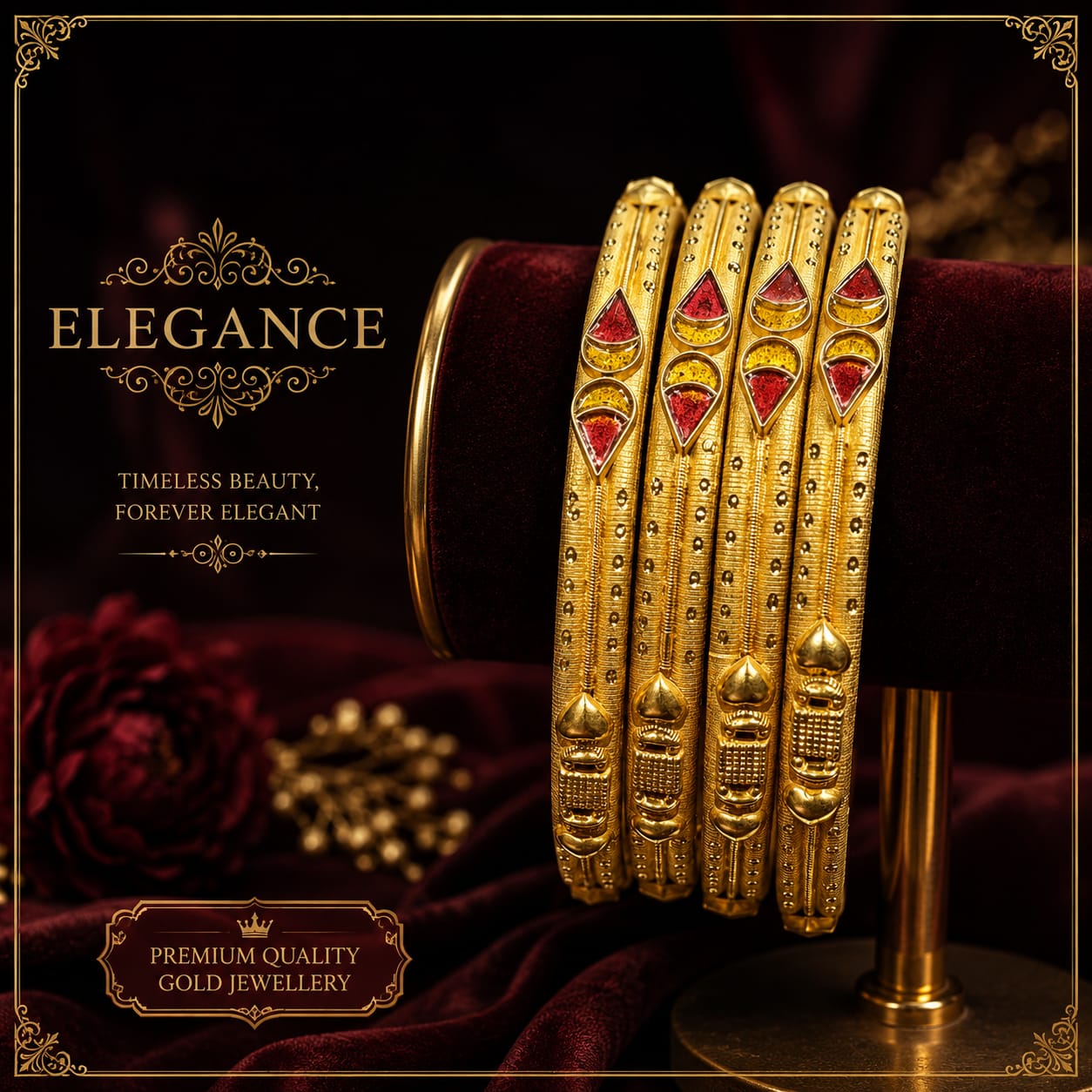 18 kt gold Bangle
