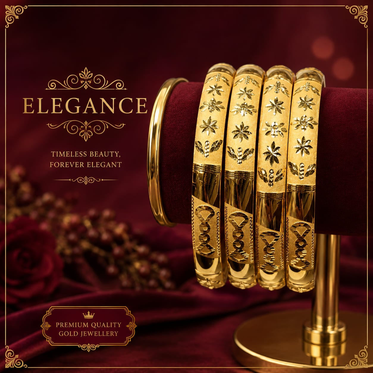 18 kt gold Bangle