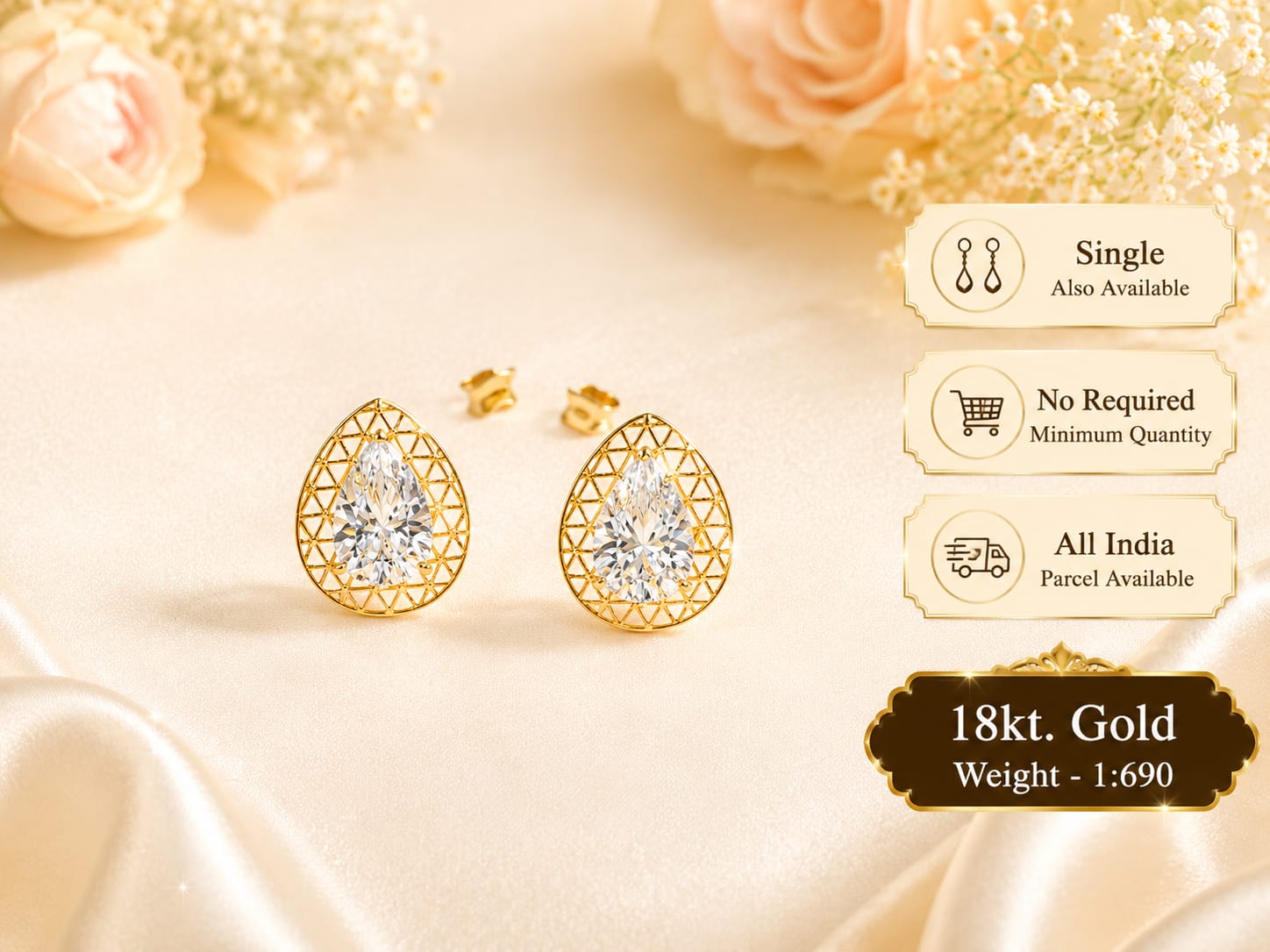 18kt Gold ladies ring