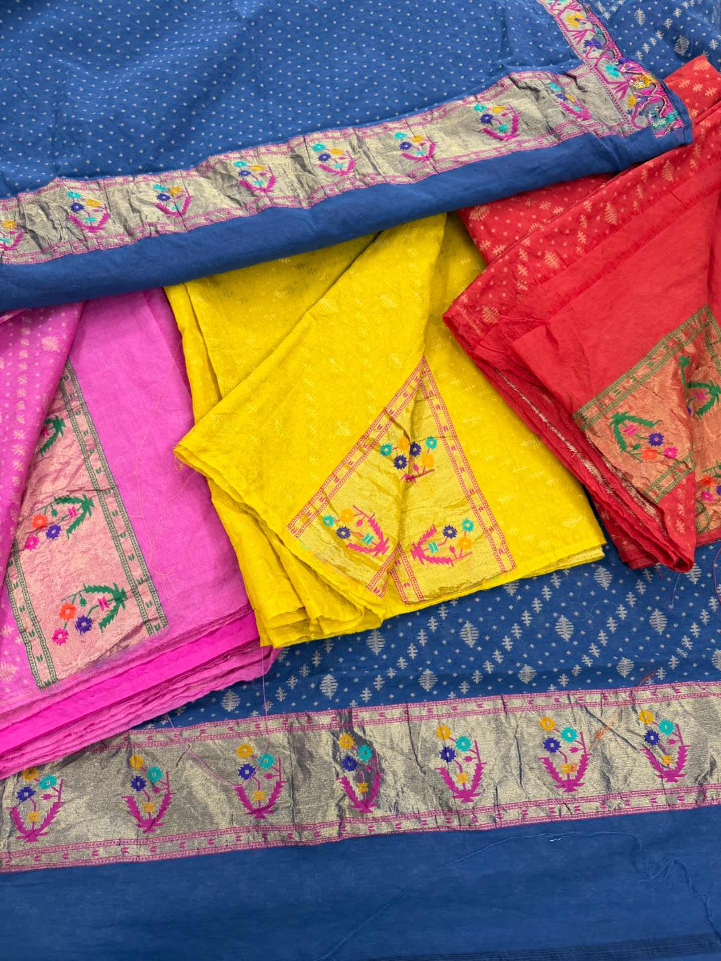 chanderi suit set