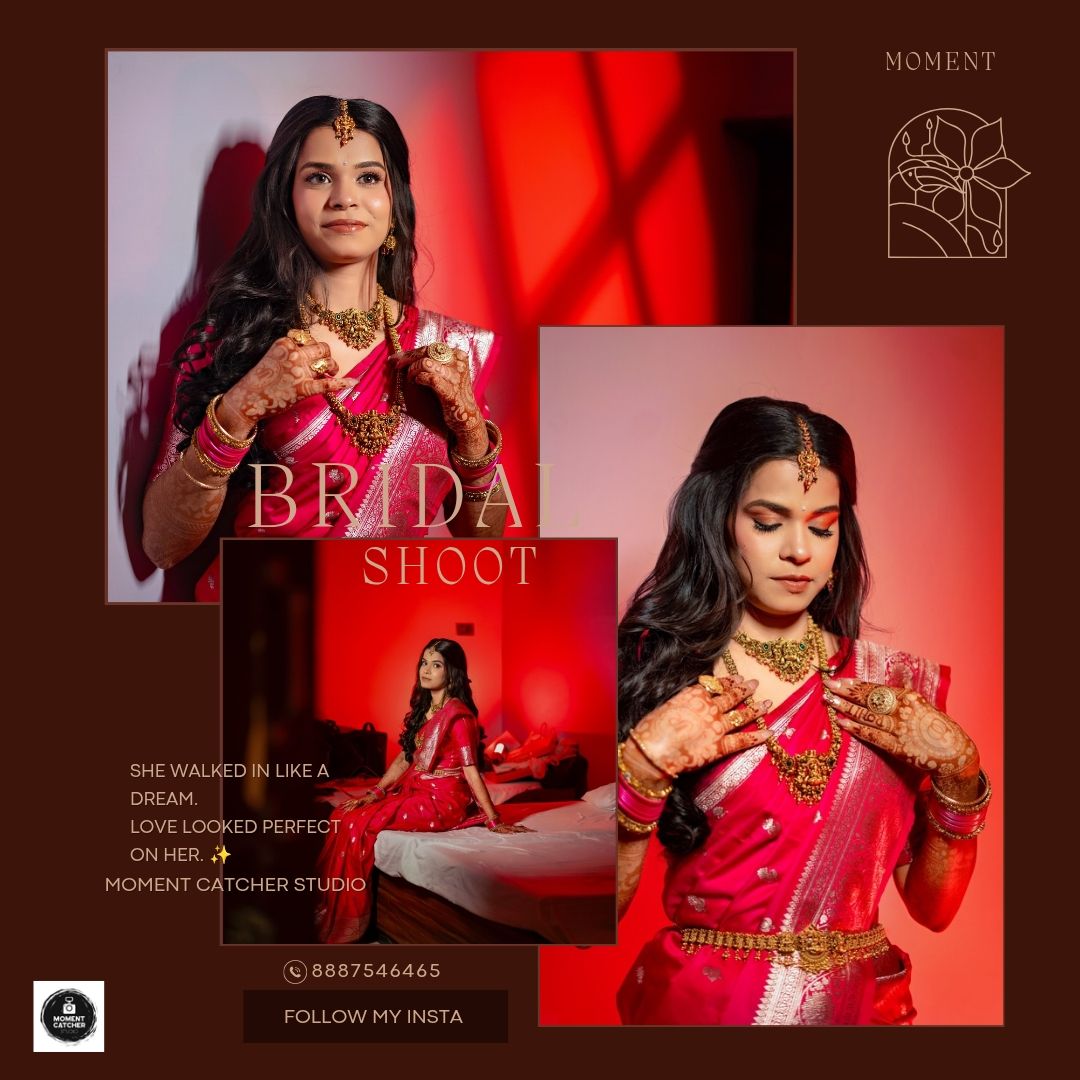 bridal saree look